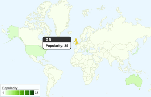 Click this to see it live. This shows the number of people who've taken the quiz, and where they are in the world.